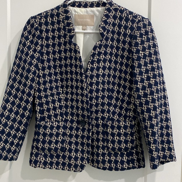 NWT Banana Republic Tweed Blazer 3/4 Sleeve |Size 8 - Picture 7 of 11